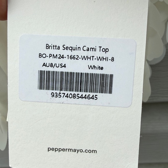 Peppermayo | NWT Britta Sequin Cami Top size 4 - Picture 3 of 5
